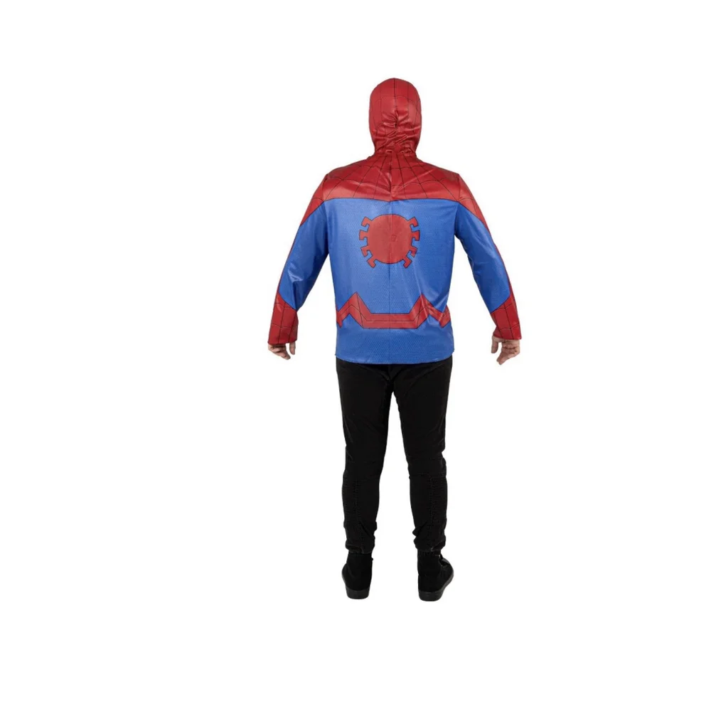 MARVEL STUDIOS Spider-Man Muscle Chest Costume Jumpsuit Mask Jazwares LARGE NEW